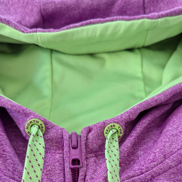 The North Face Full Zip Hoodie in Y2K Pink and Green: Women's Medium - Picture 7 of 10